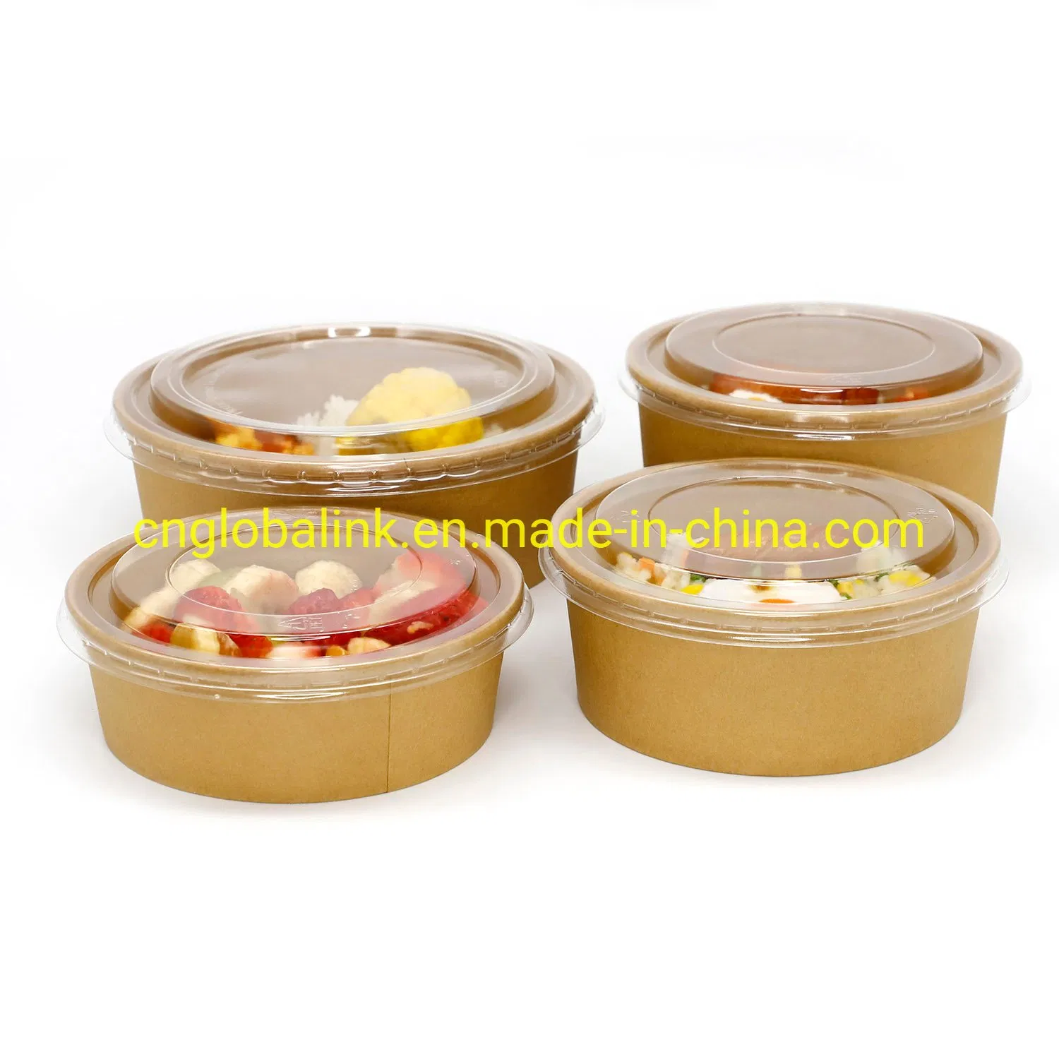 Eco-Friendly Kraft Paper Food Packaging Container Soup Container Salad 32 Oz Soulp Bowls
