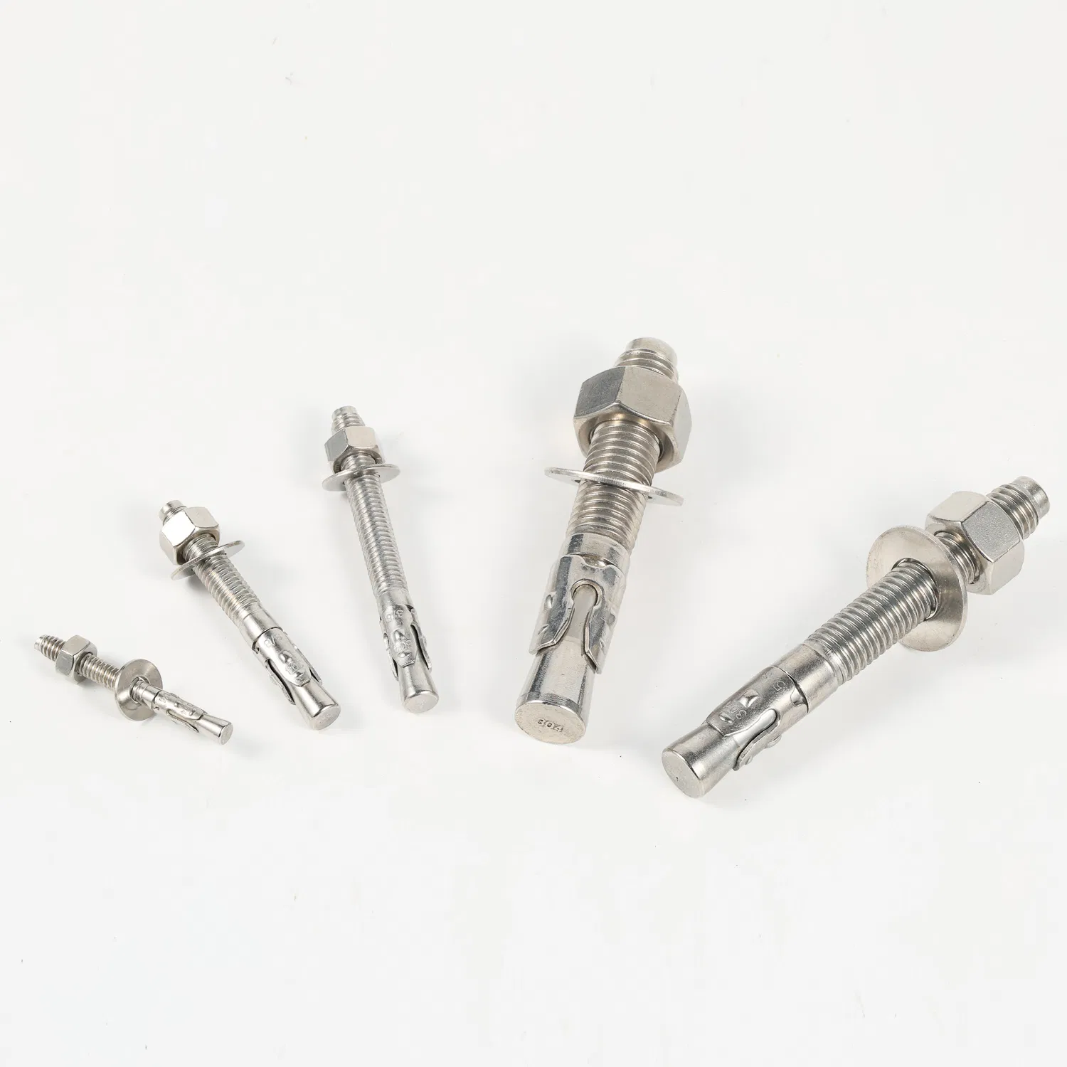 M6-M24 Surface Silver Fasteners Expansion Concrete Cement Wall Base Bracket Wedge Anchor