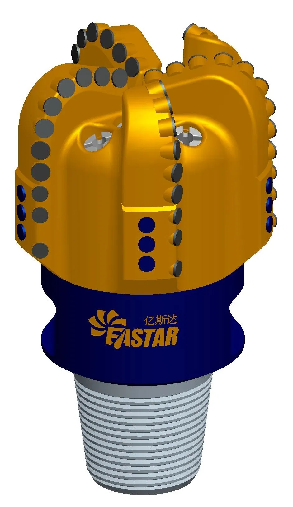 PDC-долото для бурения газовых скважин с усиленной режущей технологией