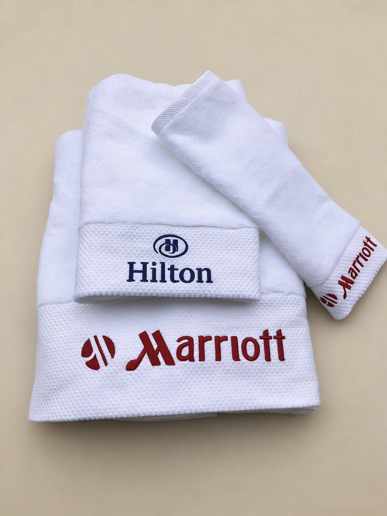 High Quality Custom Hotel Luxury 100% Cotton Face Hand Bath Washing Towels