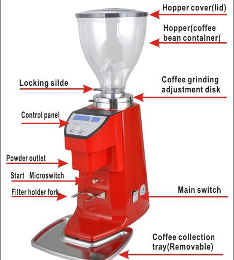 Commercial Coffee Bean Electric Grinder 110V 220V Coffee Grinder