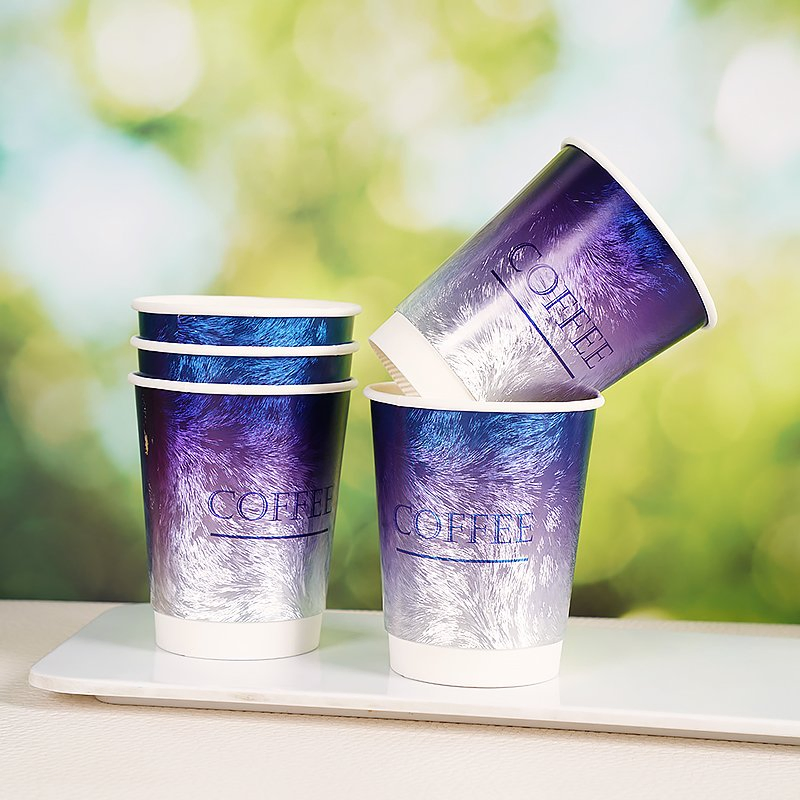 Laser Printing High Level 8oz /12oz Double Wall Paper Cup