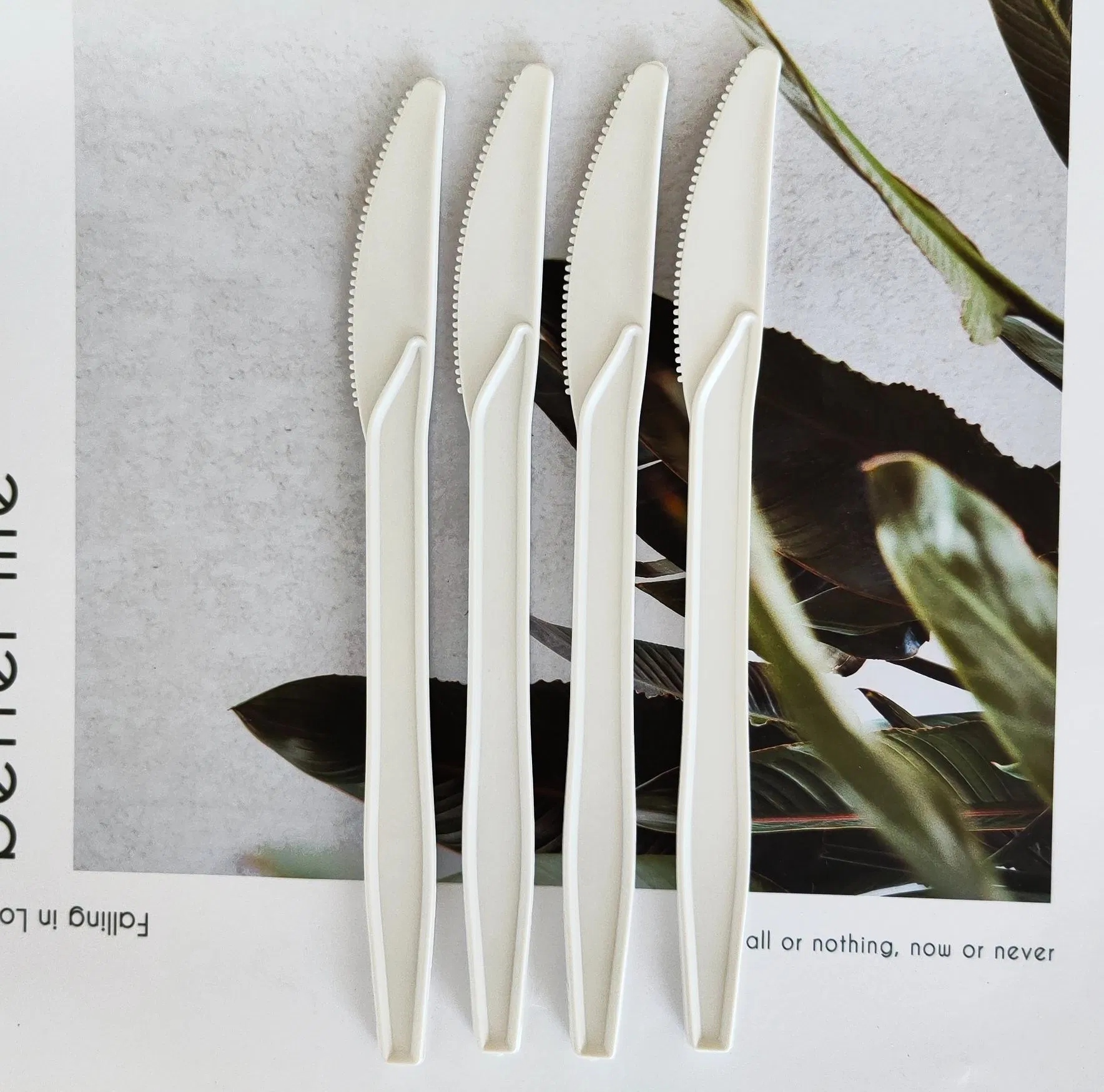 Hot Sell Biodegradable Travel Knife Fork Spoon Cutlery Kit Set Disposable Tableware