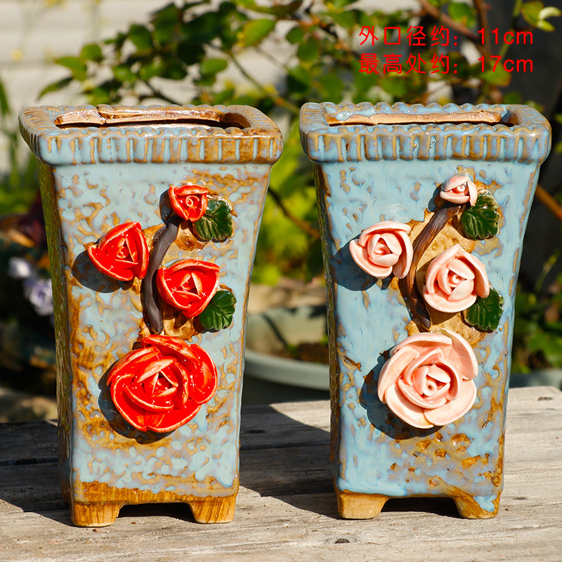 Горшок цветочный ручной работы садовый