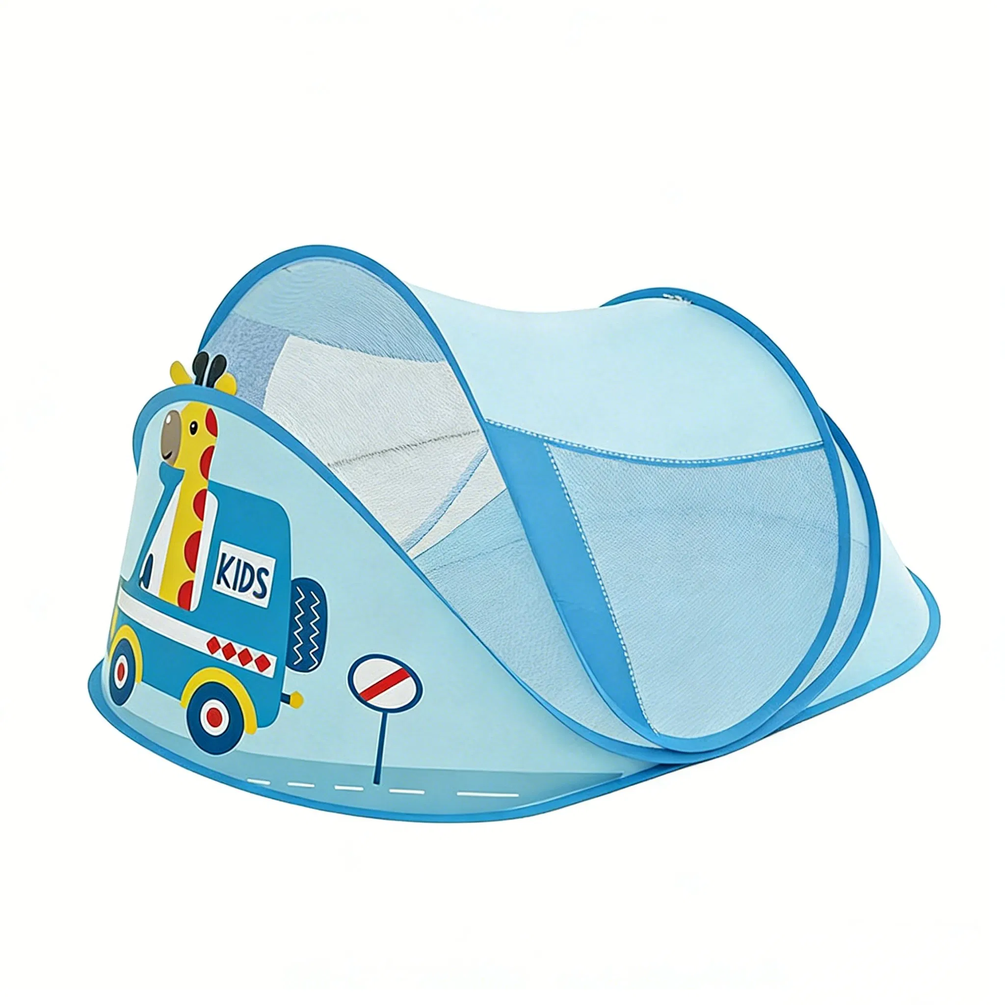 Custom OEM Baby Mosquito Net Full Canopy Breathable & Foldable with Cartoon or Solid Color