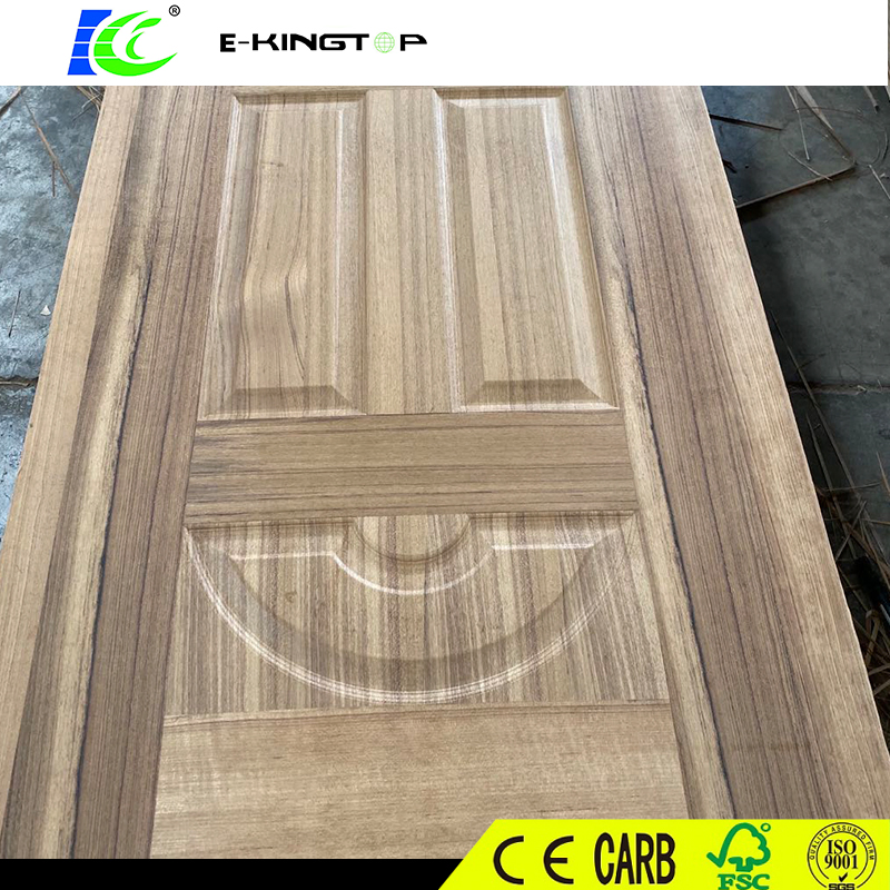 Teak Veneer Laminated HDF Door Skin for Iraq 3mm Thickness