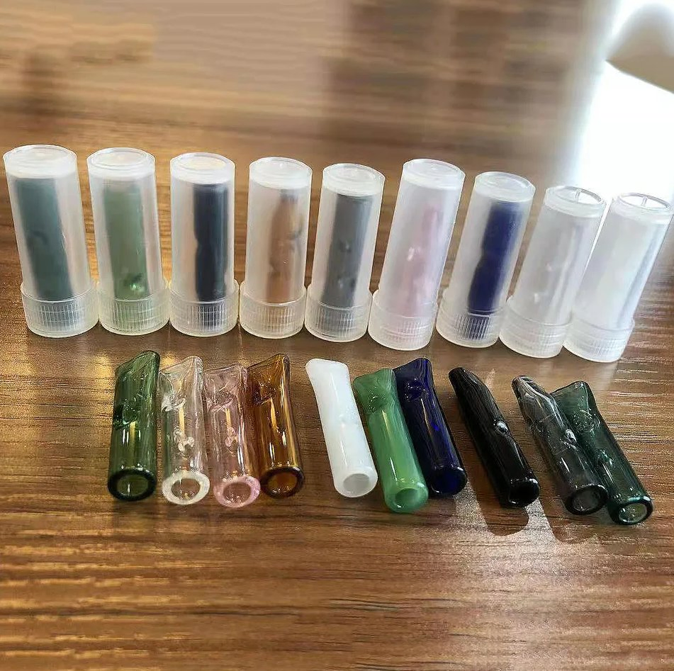 Custom Logo Multicolour 6 Holes Glass Tips