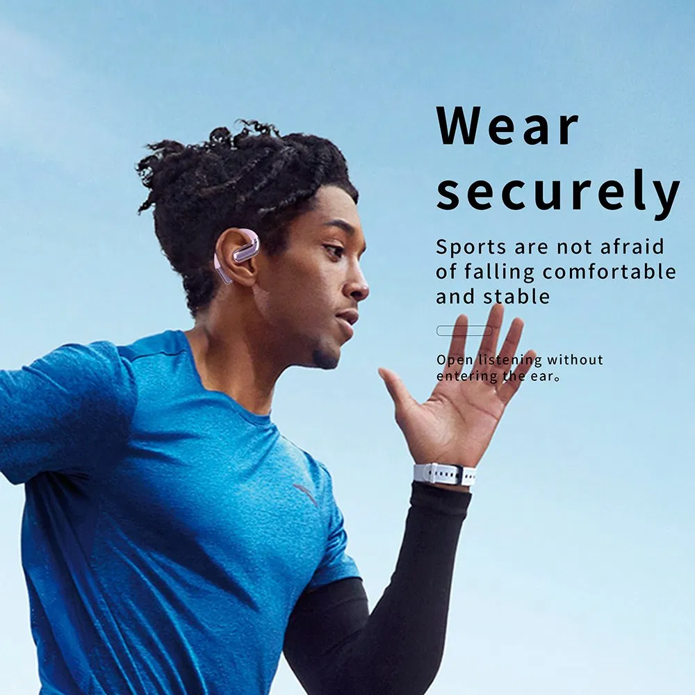 Ows Open Ear Bluetooth-Compatible Earbuds Noise Reduction Wireless Sports Headphones
