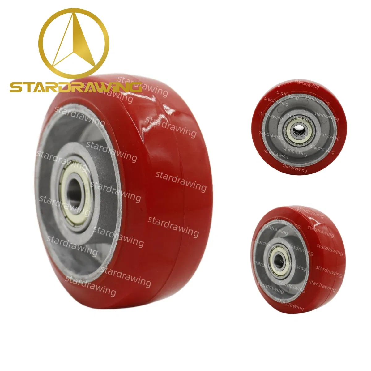 Stardrawing 100mm 4inch High Temperature Resistant Silicone Rubber Wheel Caster