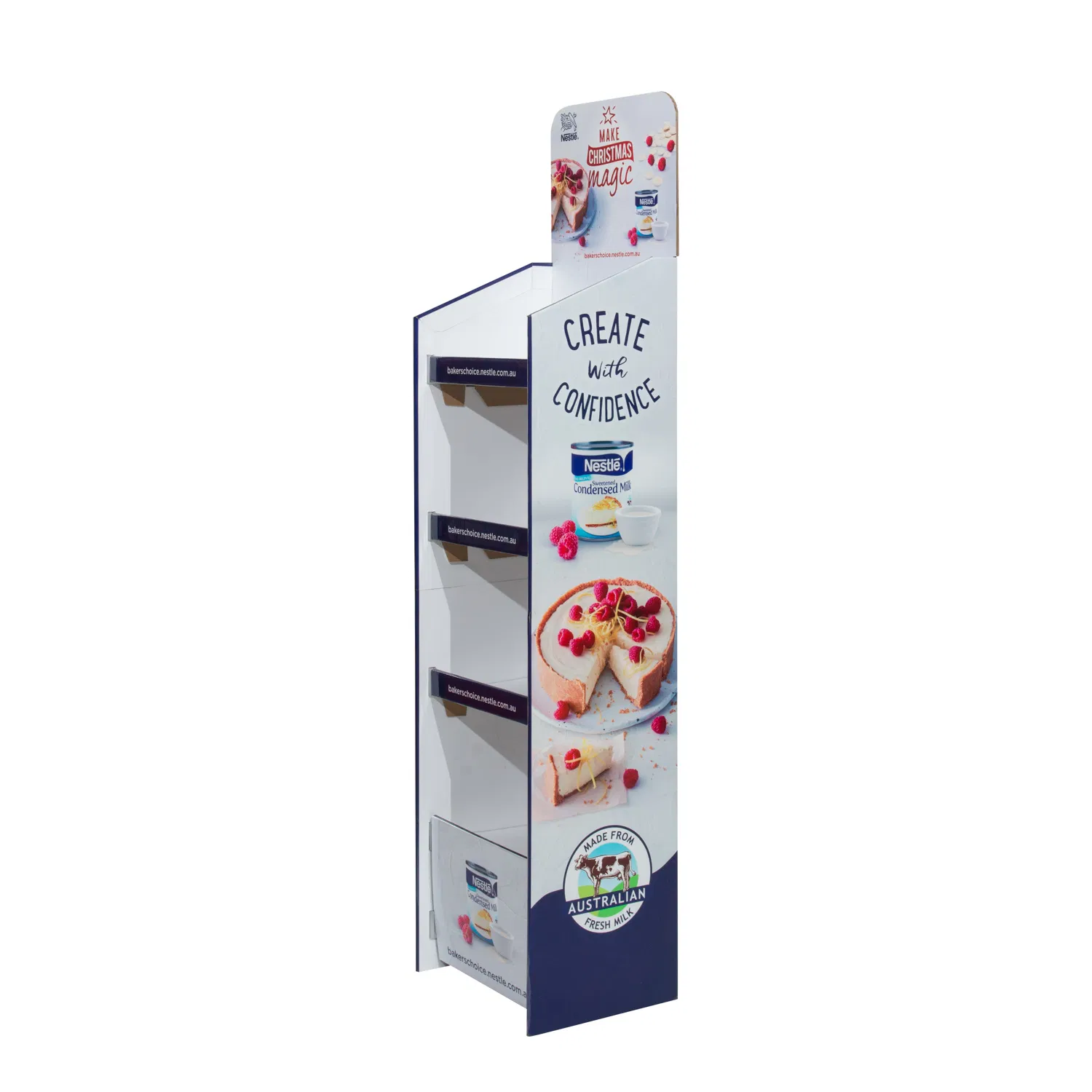 Cosmetic Paper Pop POS Cardboard Floor Display Stand Fsdu for Supermarkets Shelf
