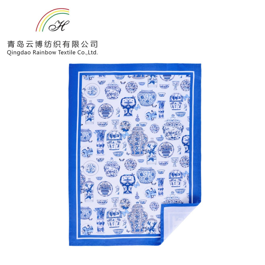 Wholesale Ustom Cotton Printing Kitchen Napkin Tea Towel