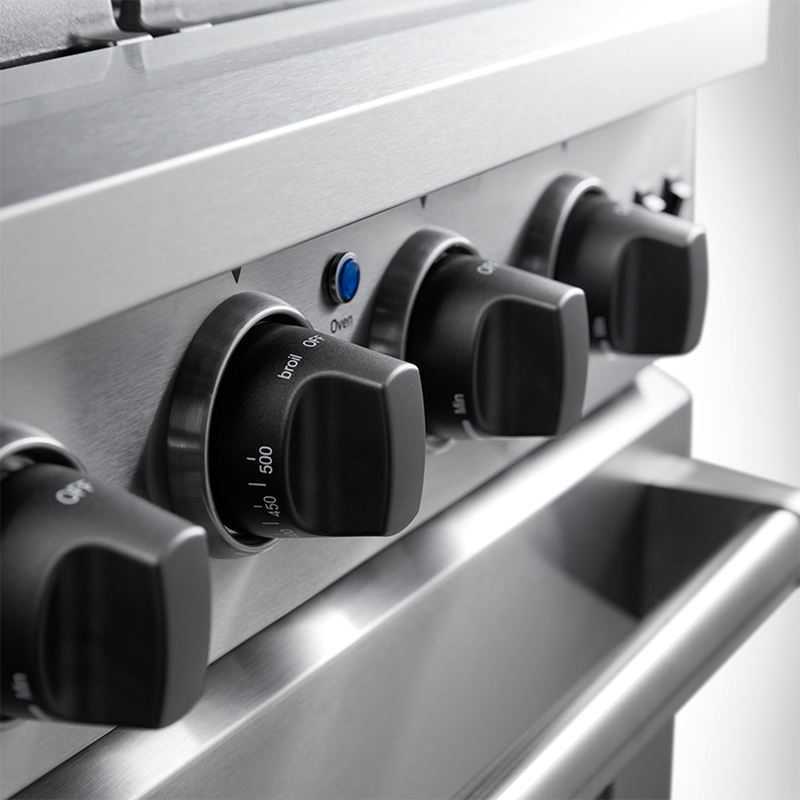 Commercial - Grade 48'' Dual - Oven Gas Range Stove with High BTU