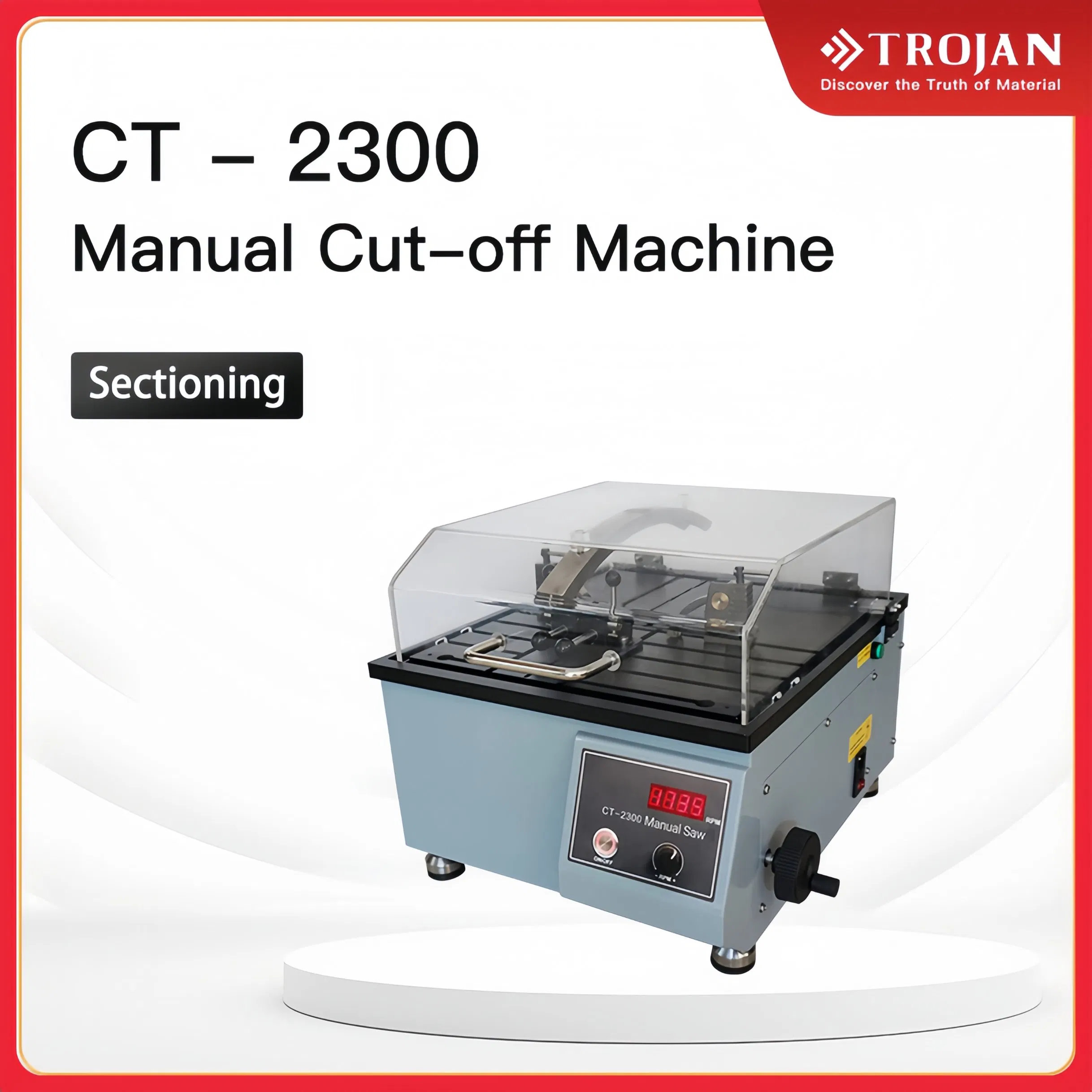 OEM CT-2300 Precision Metallographic Cutting Machine for Laboratory Metal Sample Preparation High Efficient Quality Sectioning Equipment