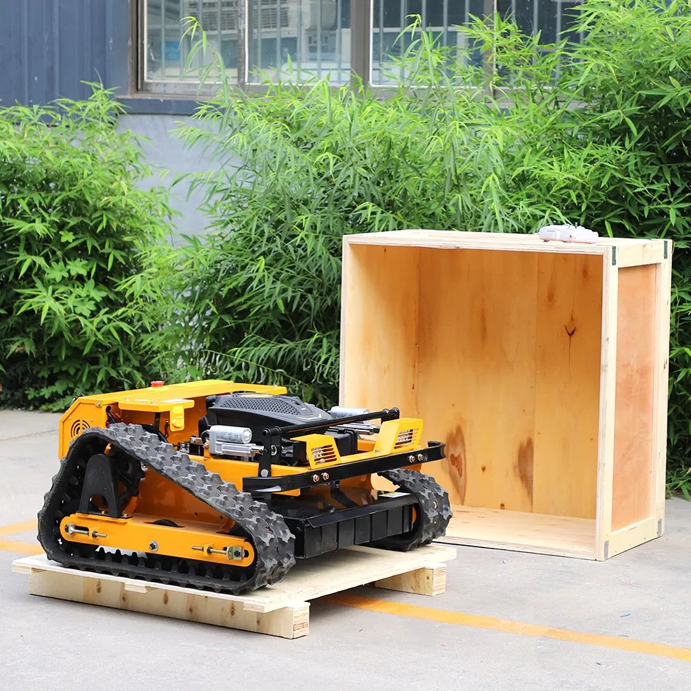 Remote Control Crawler Lawn Mower 550mm CE EPA 225/452cc Robotic New System Automatic Grass Cutter for Farm
