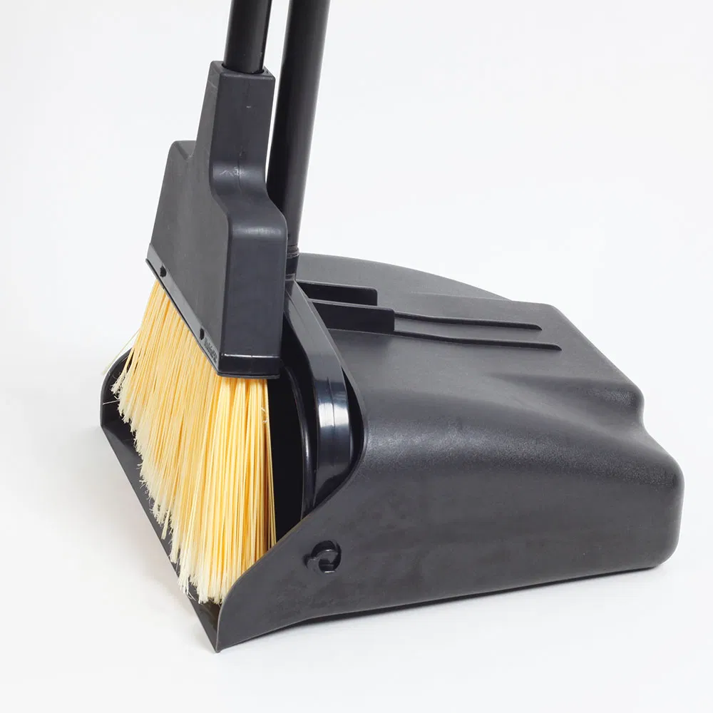 Handy Windproof Lobby Dustpan with Broom Set Plastic Broom