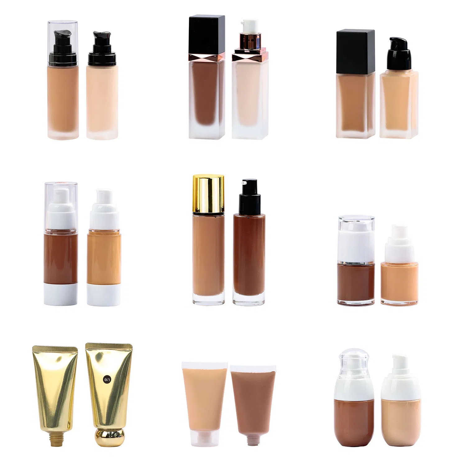 Wholesale Cosmetics Private Label Makeup Face Base Clear Oil Control Liquid Foundation