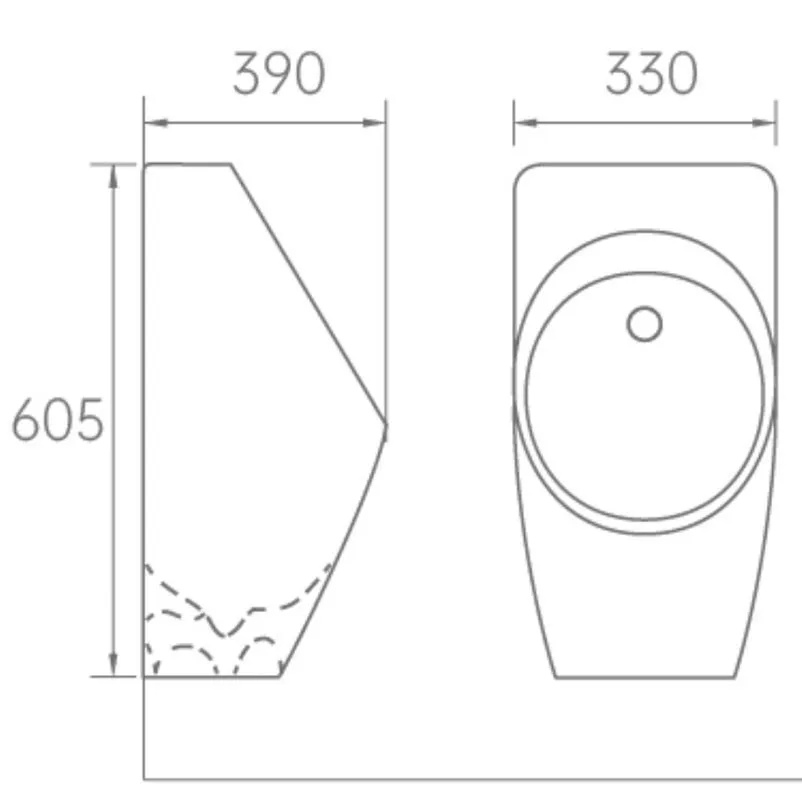 Sanitary Ware Factory Wholesale Ceramic Toilet Wall Mounted Sensor Auto Urinal Price