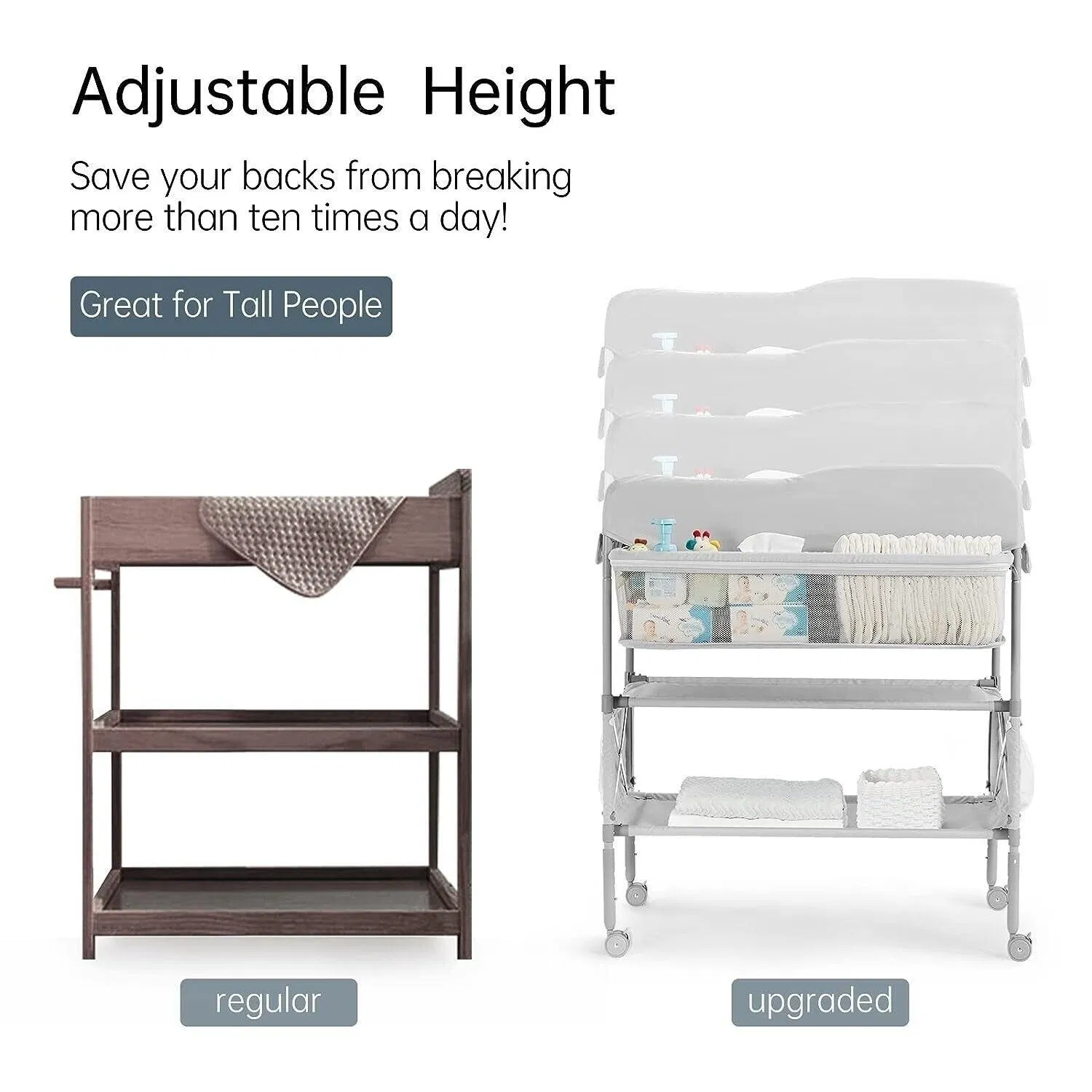 Wholesale Price Portable Adjustable Baby Changing Station