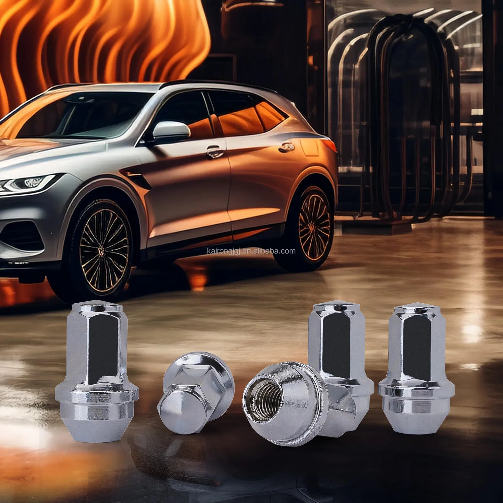 Premium Chrome Plated M12x1.5 Wheel Lug Nut