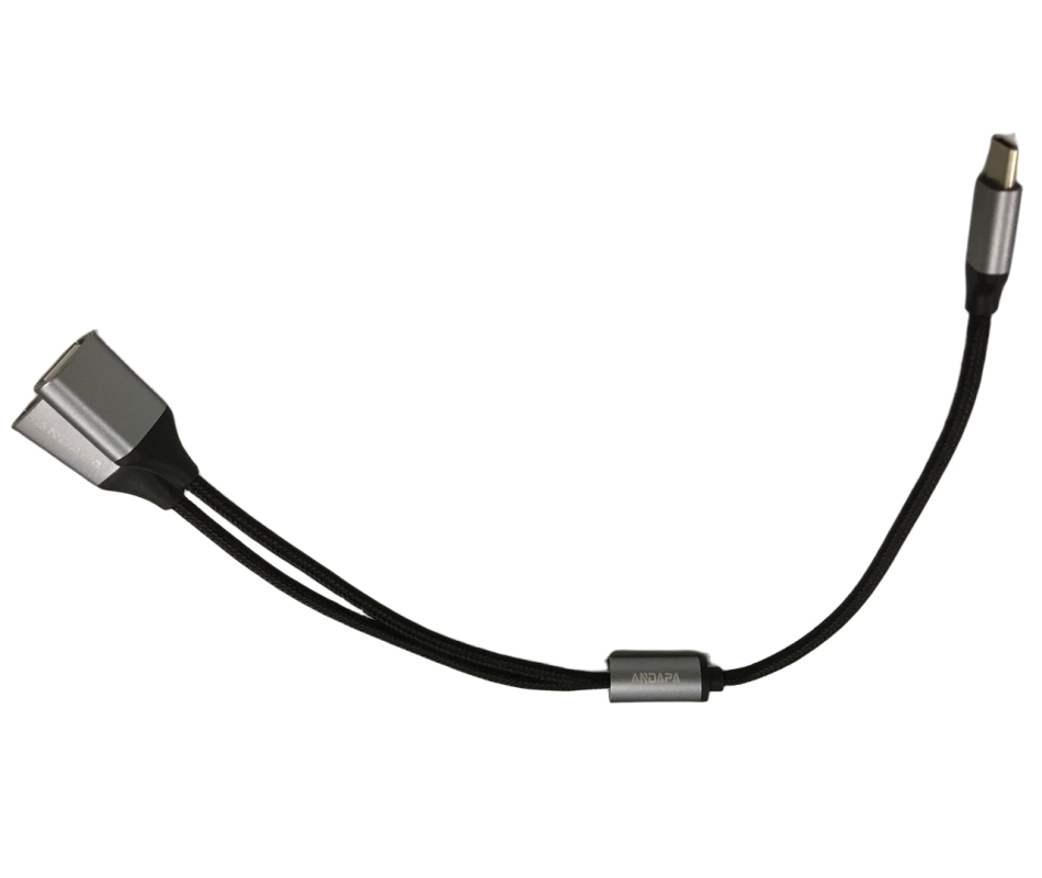 Кабель USB Type-C на 2 порта USB 2.0, 2 в 1
