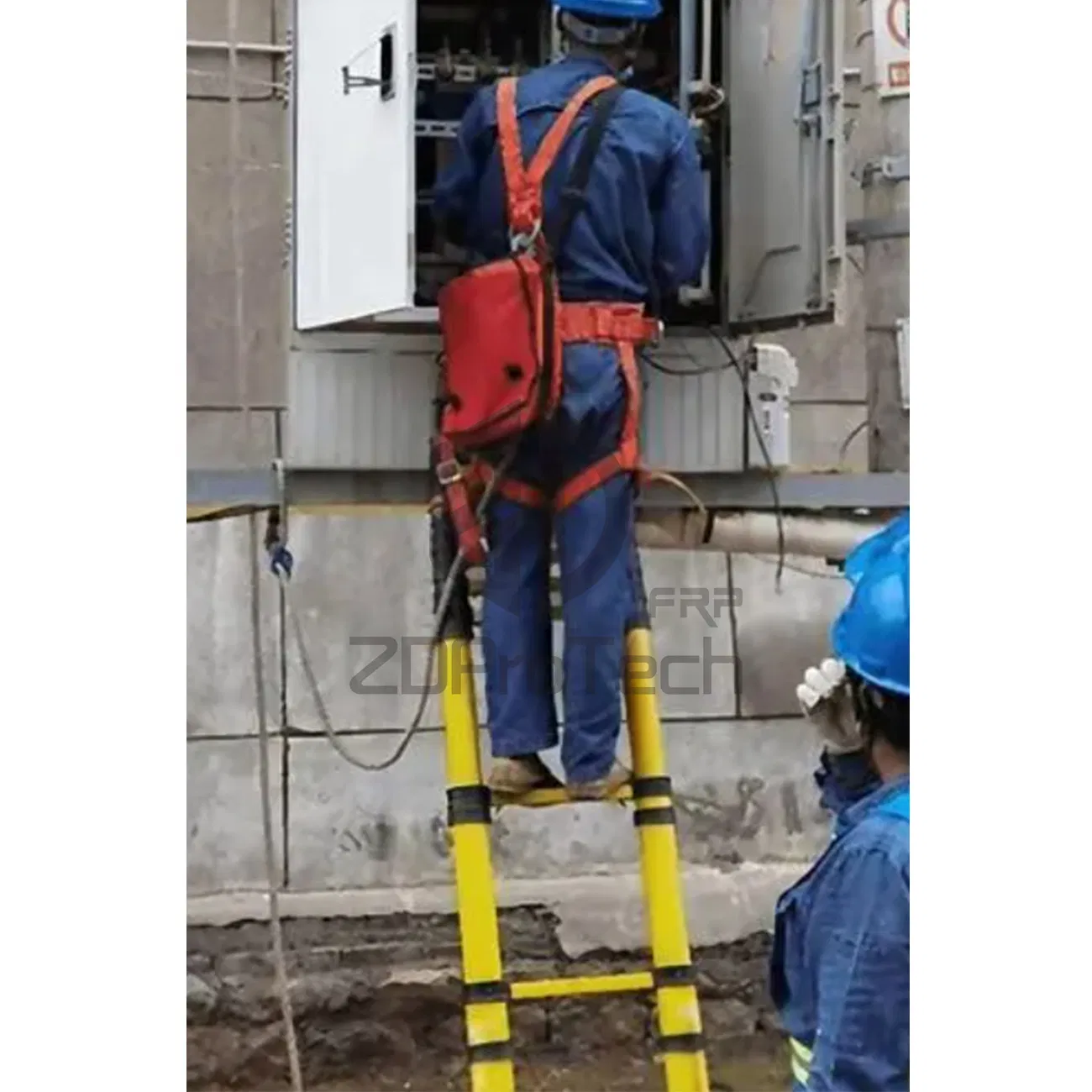 2026 Annual Best Sale Fiberglass Telescopic Ladder FRP/ GRP Insulation Ladder