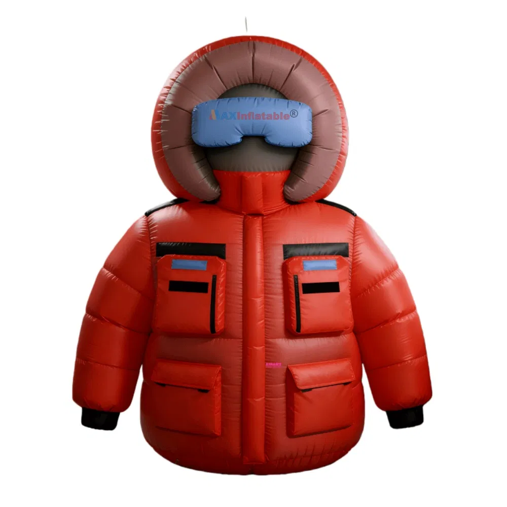 Giant Advertising Promotional Custom Inflatable Down Jackets Clothes Model for Advertising