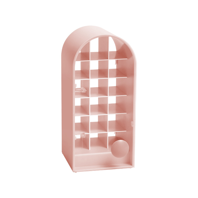 Lipstick Storage Box Small Dust-Proof Cover Multi-Grid Dresser Lip Gloss Rack Wbb15948