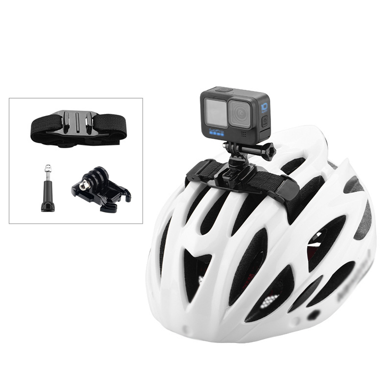 Wholesale Strong Fixation Adjustable Helmet Strap for Gopro Hero 10 9 8 7 6 5 4 3 Action Camera