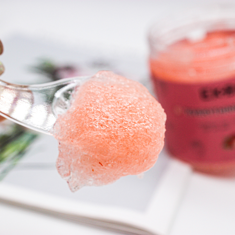 Customize Logo Skin Whitening Deep Cleaning Gentle Cleansing Body Scrub Natural Peach Strawberry Body Scrub