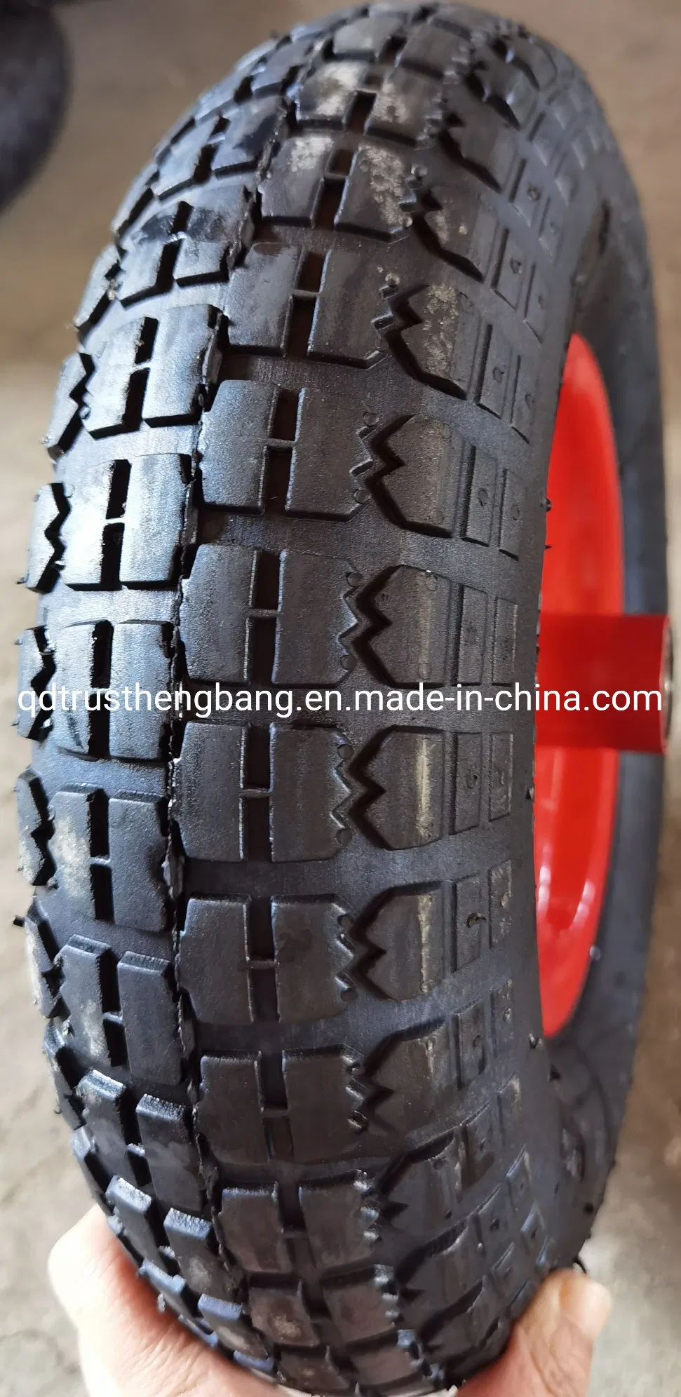 Heavy Duty Utility Replacement Tire Wheel for Wheelbarrow Garden Cart Trailer Wagon