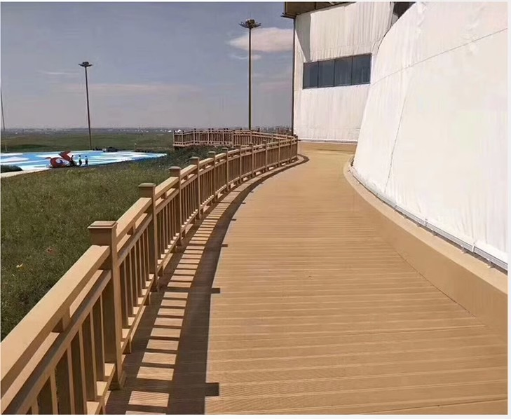 3D Deep Online Embossed Woodgrain Outdoor Wood Plastic Composite WPC Decking Mothproof