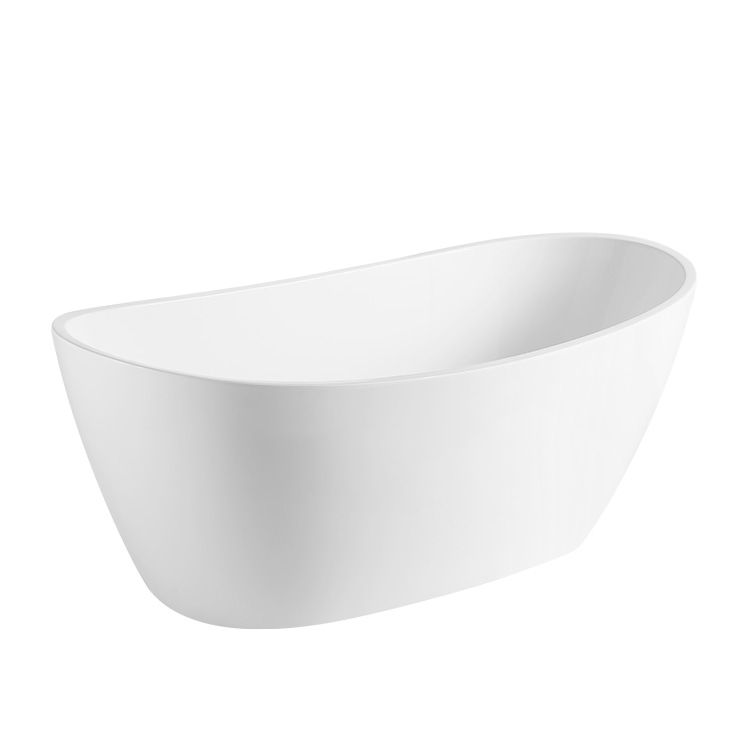 Factory Price Modern Acrylic Freestanding Bathtub Elegant Artistic Acrylic Freestanding Soaking Bathtub