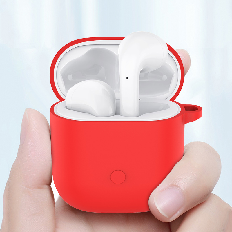 Silicone Case Cover Full Body Protection Scratch Shock Proof Case for Realme Buds Air