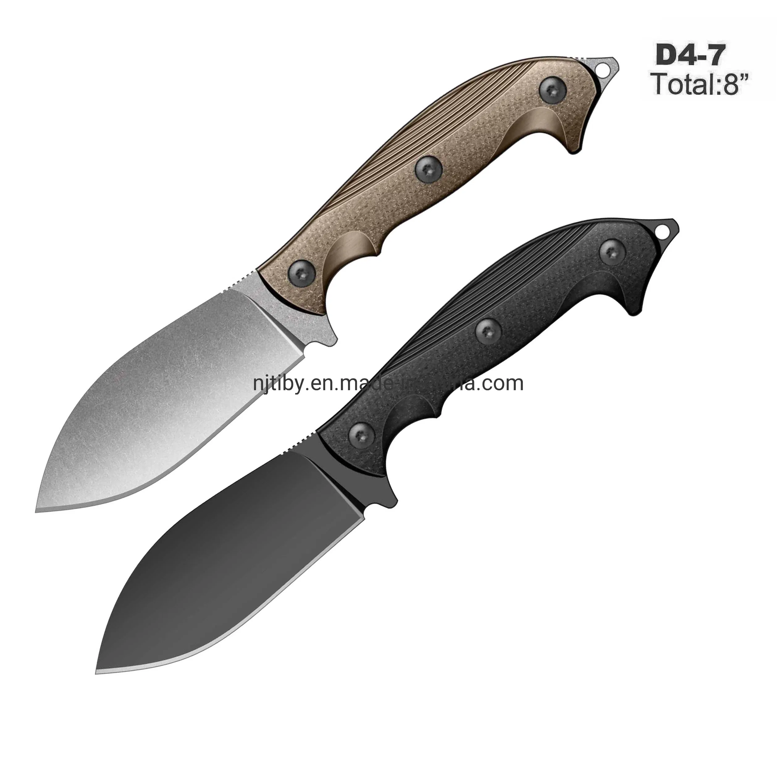 8 Inch G10 Handle 7cr17MOV Blade Camping Fixed Blade Knife