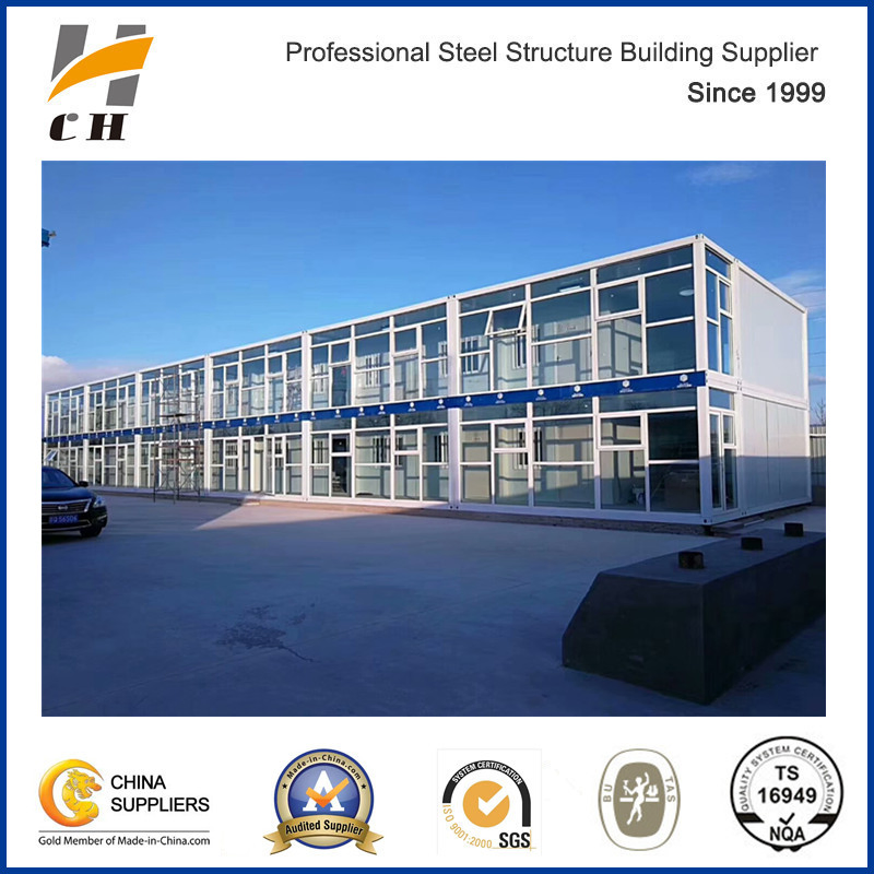 Ce Standard Glass Wall Office Building Prefab Container House