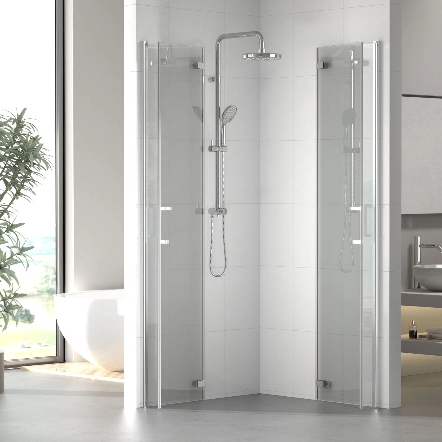 Modern Corner Entry Low Price 6mm Glass Shower Cubicle Price 900X900X2000
