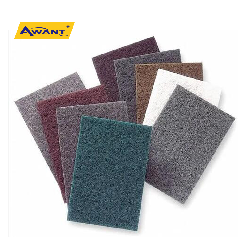 Red Striking Non Woven Hand Pad for Steel Metal Wood