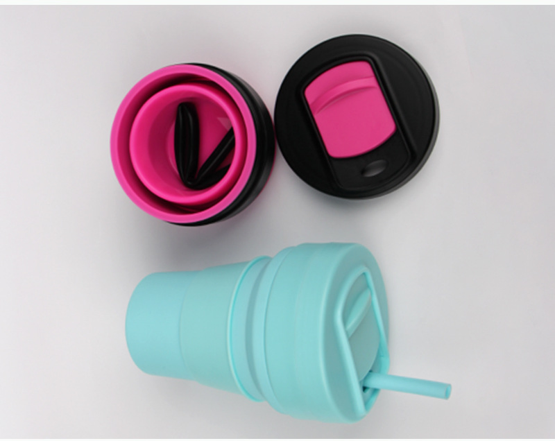 Силиконовая складная кружка для кофе 12oz