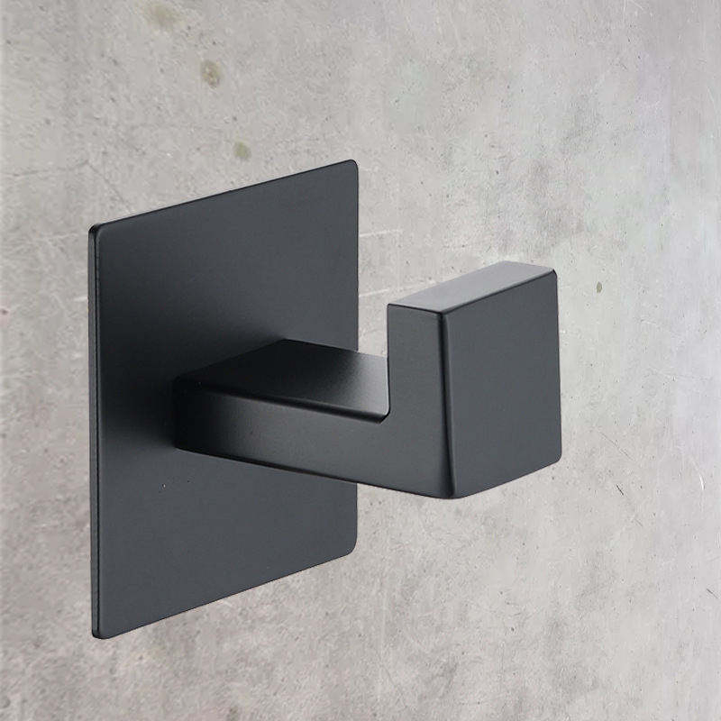 Modern Stainless Steel Square Clothes Robe Hooks Heavy Duty Wall Hook Bath Towel Hooks