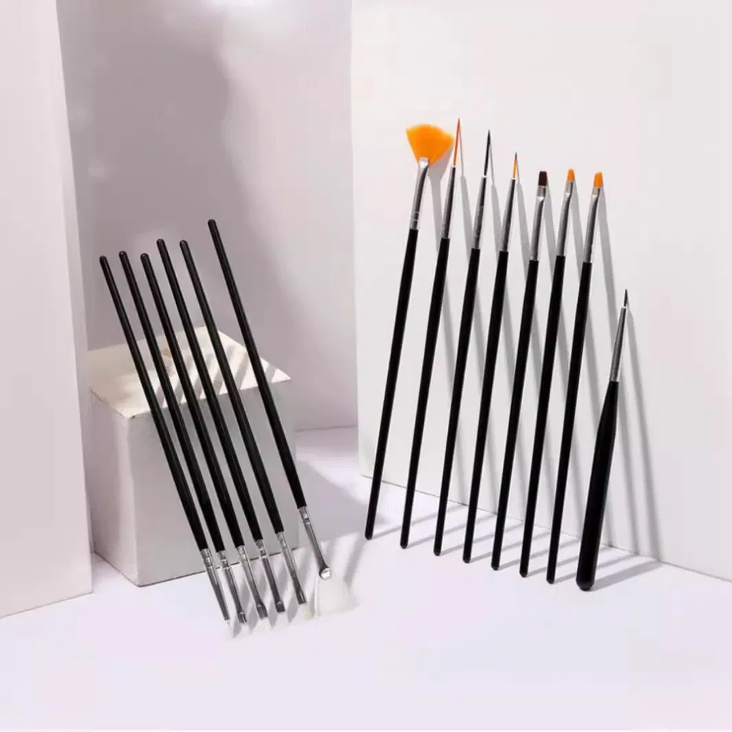 Nail Art Brushes Dotting Dust Brush Striping Drawing Pen for Nail Design