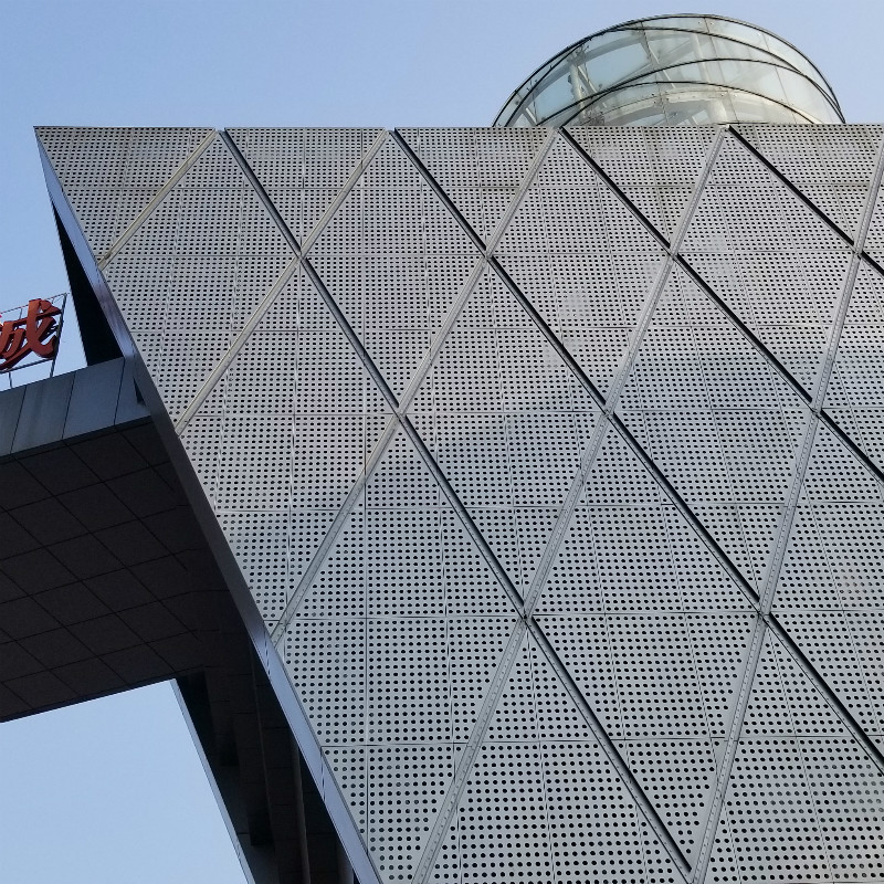 Perforated Metal Exterior Wall Cladding Aluminum Facade