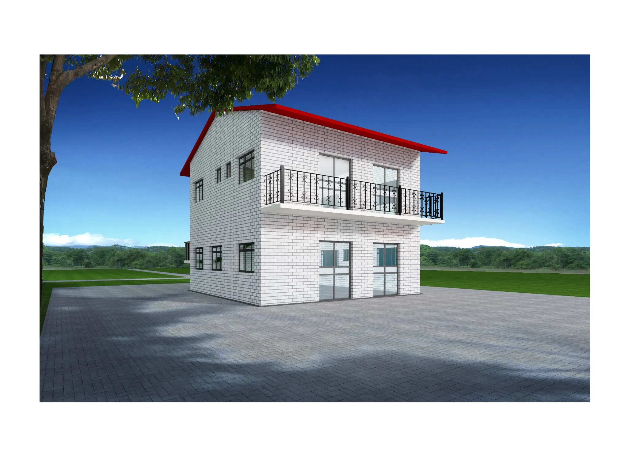 China Economical Prefabricated Steel Structure Apartment Living Home