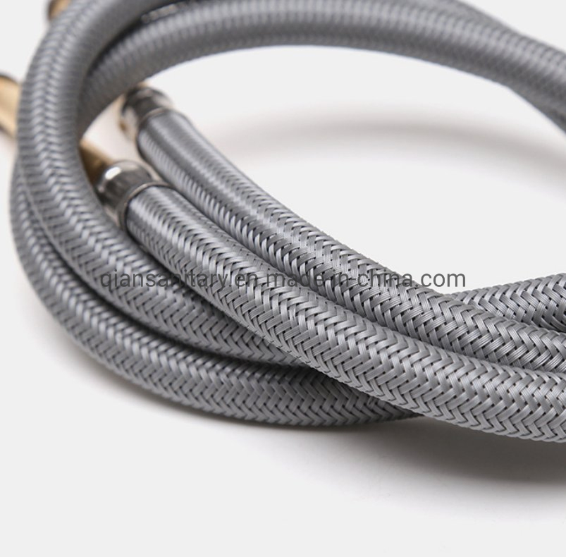 120cm Gray Nylon Wire Braided Kitchen Pull-out Hose