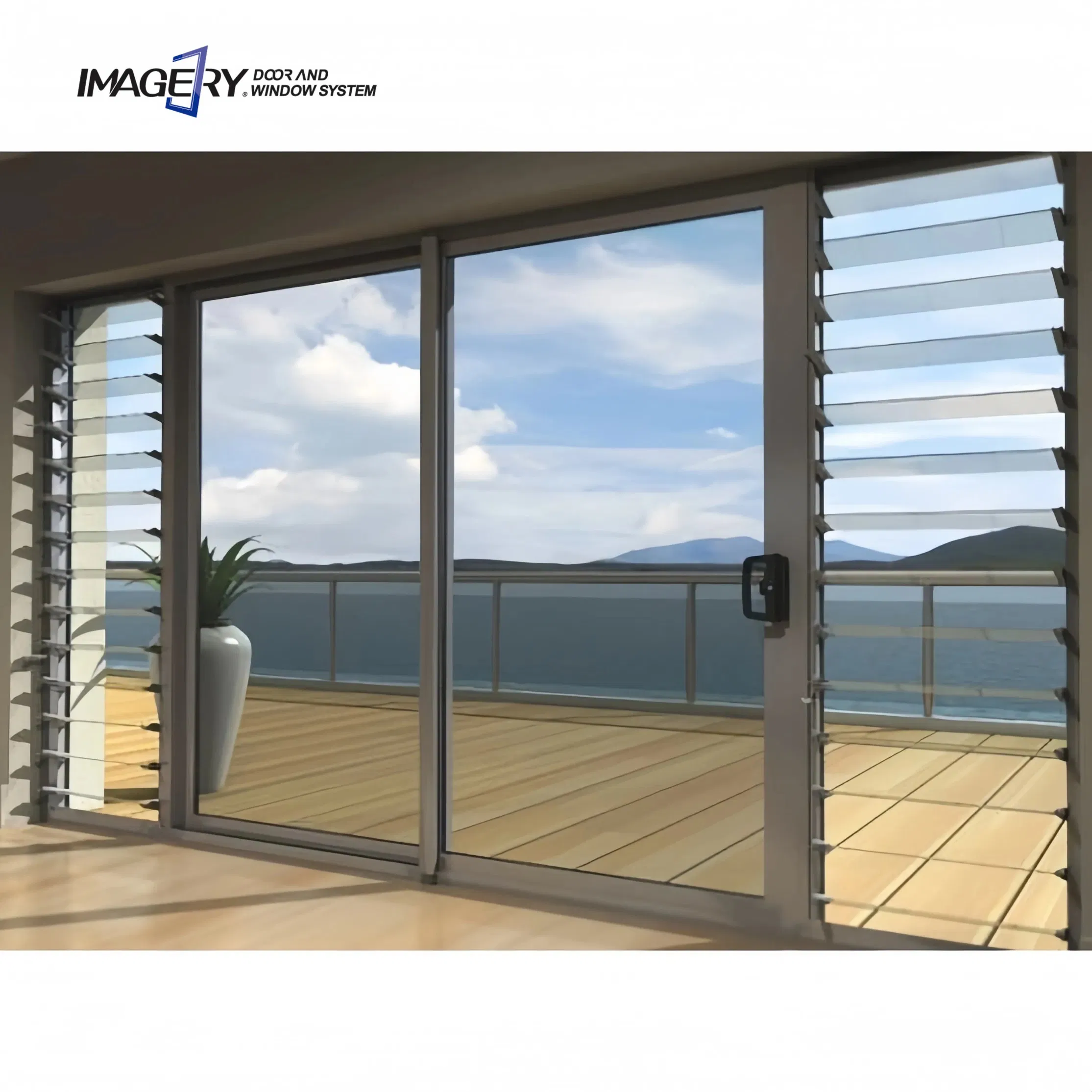 Modern Adjustable Shutter Price Morden Aluminum Jalousie Window Glass Louver Manufacture