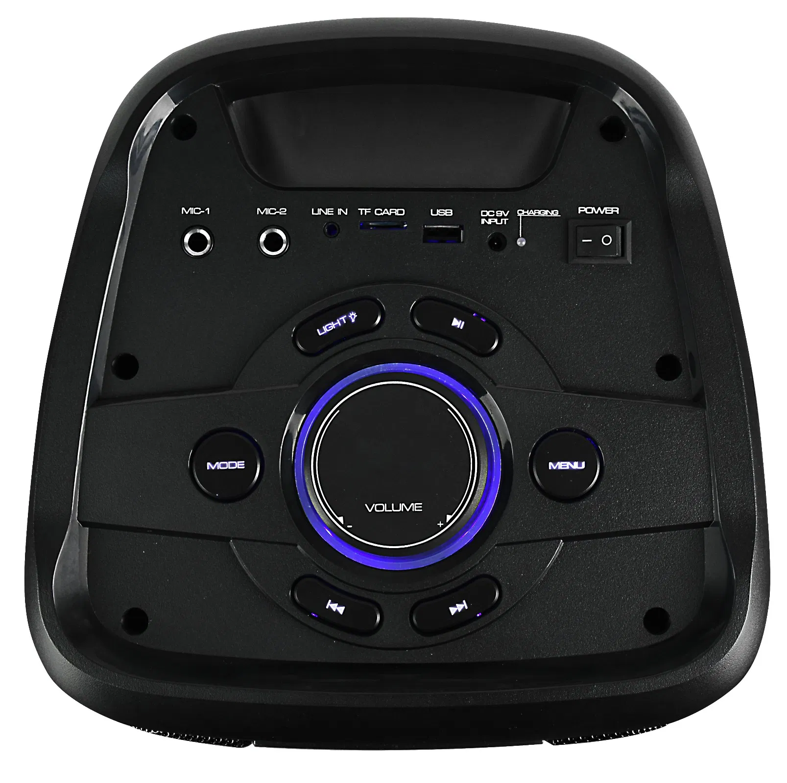 Best-Selling Private FM Radio Wireless Bluetooth Rechargeable DJ Karaoke Audio Portable Bluetooth Speaker with Wired Microphone ED-605