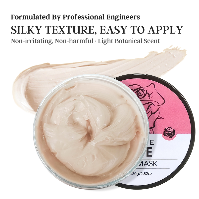 ODM Face Mud Mask Paraben-Free Moisturizing Antioxidant & Kaolin & Rose Purifying Mask