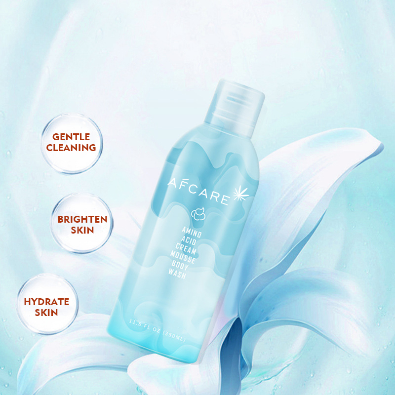 OEM Private Shower Shampoo Label Smoothing and Moisturizing 500ml Sakura Bubble Shower Gel