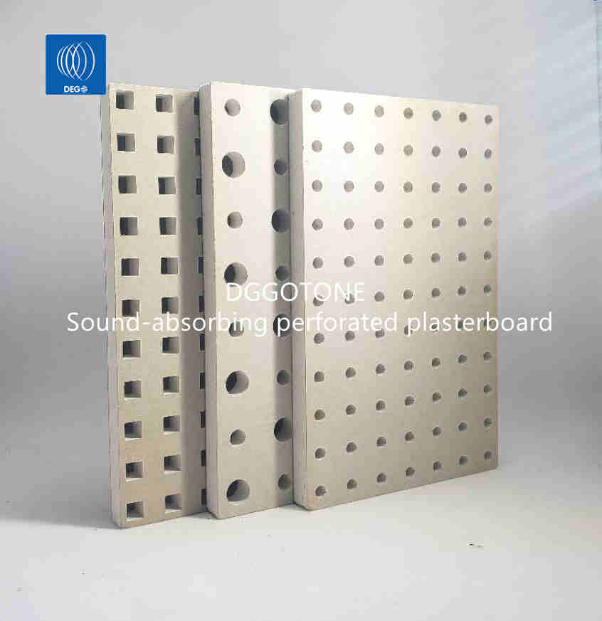 12mm Perforated Acoustic Gypsum Board Partition Drywall Plasterboard