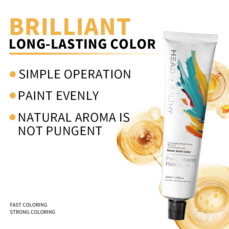 Keratin-Based Permanent Hair Color Dye Cream Herbal Ingredients Unisex Formula Long-Lasting & Safe for All Hair Types