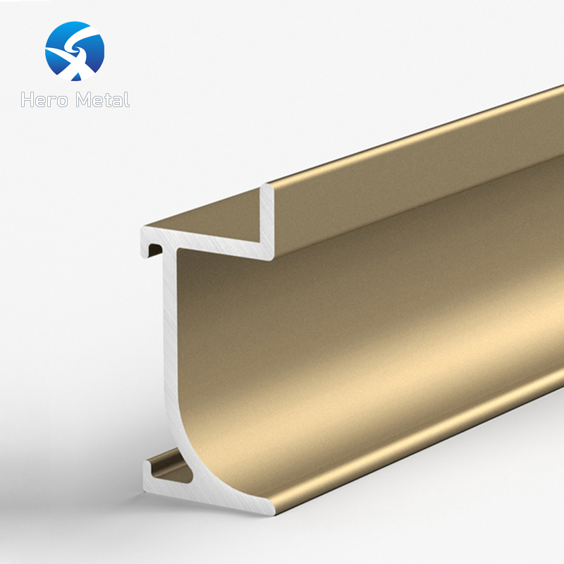 Baseboard High-End Anodized Brushed Hero Metal Surface Waterproof Easy Mounted 20mm Aluminum Profile Skirting Board for Corner